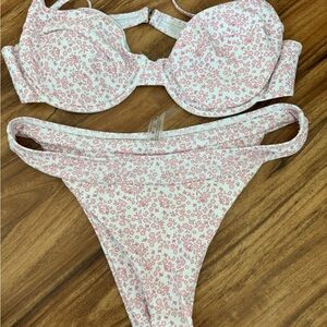 Amazon Pink Floral Bikini